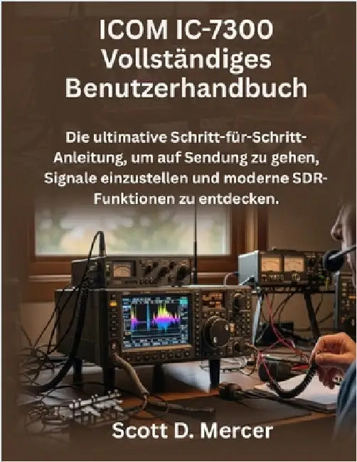 ICOM IC-7300 Vollständiges Benutzerhandbuch: Die ultimative Schritt-für-Schritt-Anleitung, um auf Sendung zu gehen, Signale einzustellen und moderne S by Mercer, Scott D.
