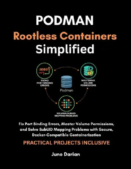 Podman Rootless Containers Simplified: Fix Port Binding Errors, Master Volume Permissions, and Solve SubUID Mapping Problems with Secure, Docker-Compa by Juno Darian