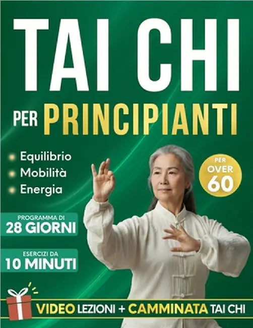 Tai Chi per Principianti: Un Programma di 28 Giorni, con Esercizi da 10 Minuti, Pensato per Migliorare Equilibrio, Forza, Mobilità e mantenere l'Indip by Fujita, Morgan
