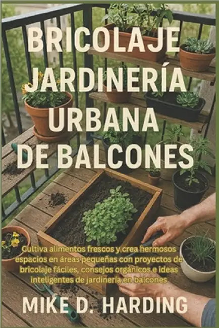Bricolaje Jardinería Urbana de Balcones: Cultiva alimentos frescos y crea hermosos espacios en áreas pequeñas con proyectos de bricolaje fáciles, cons by Harding, Mike D.