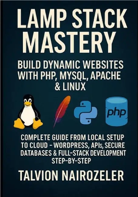 Lamp Stack Mastery: BUILD DYNAMIC WEBSITES WITH PHP, MYSQL, APACHE & LINUX: COMPLETE GUIDE FROM LOCAL SETUP TO CLOUD - WORDPRESS, APIs, SECURE DATABAS by Nairozeler, Talvion