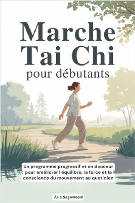 Marche Tai Chi pour débutants: Un programme progressif et en douceur pour améliorer l'équilibre, la force et la conscience du mouvement au quotidien by Aria Sagewood