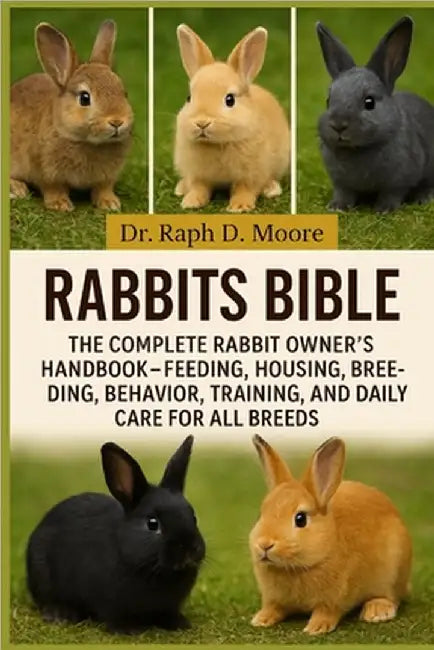 Rabbits Bible: The Complete Rabbit Owner's Handbook - Feeding, Housing, Breeding, Behavior, Training, and Daily Care for All Breeds by D. Moore, Raph