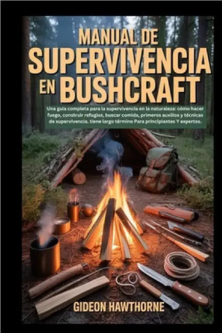 Manual de Supervivencia En Bushcraft: Una guía completa para la supervivencia en la naturaleza: cómo hacer fuego, construir refugios, buscar comida, p by Hawthorne, Gideon