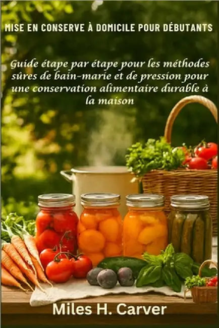 Mise En Conserve À Domicile Pour Débutants: Guide étape par étape pour les méthodes sûres de bain-marie et de pression pour une conservation alimentai by H. Carver, Miles