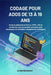 Codage Pour Ados de 13 À 19 ANS: Guide du débutant en Python, HTML, CSS et JavaScript avec des projets amusants pour développer de véritables compéten by Jordan Bytewood