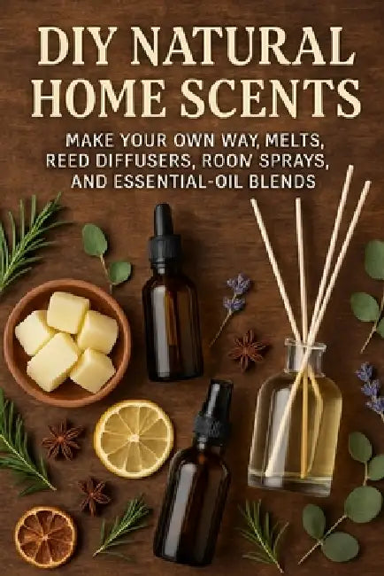 DIY Natural Home Scents: Make Your Own Wax Melts, Reed Diffusers, Room Sprays, and Essential-Oil Blends by Tidiane Sane
