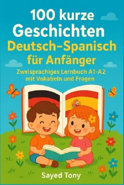 100 kurze Geschichten Deutsch-Spanisch für Anfänger: Zweisprachiges Lernbuch A1-A2 mit Vokabeln und Fragen: Libro bilingüe Alemán-Español para princip by Sayed Tony