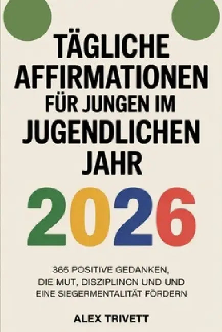 Tägliche Affirmationen Für Jungen Im Jugendlichen Jahr 2026: 365 positive Gedanken, die Mut, Disziplin und eine Siegermentalität fördern by Alex Trivett