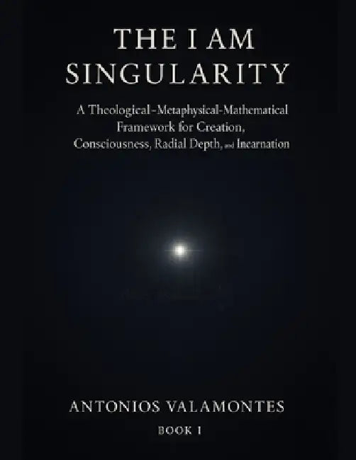 The I Am Singularity: A Theological-Metaphysical-Mathematical Framework for Creation, Consciousness, Radial Depth, and Incarnation by Antonios Valamontes