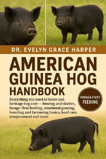 American Guine Hog Handbook: Everything You Need To Know and Heritage Hog Care - fencing and shelter, forage-first feeding, rotational grazing, breedi by Evelyn Grace Harper