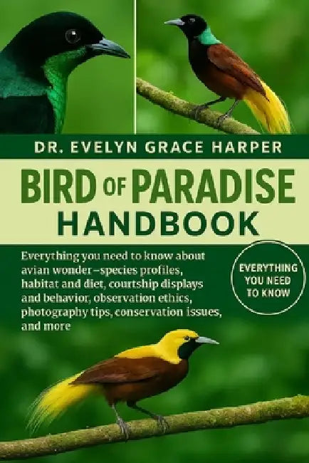 Bird of Paradise Handbook: Everything You Need To Know About Avian Wonder Guide - species profiles, habitat and diet, courtship displays and behavior, by Evelyn Grace Harper