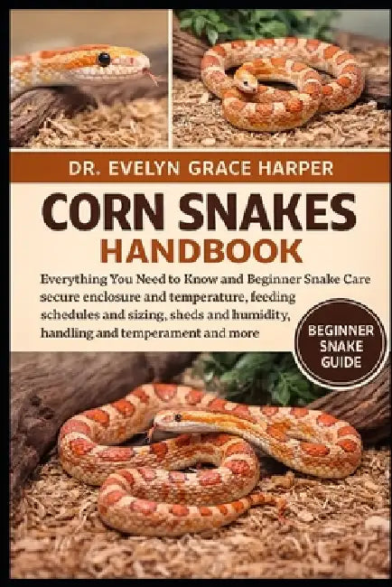 Corn Snakes Handbook: Everything You Need to Know and Beginner Snake Care - secure enclosure and temperature, feeding schedules and sizing, sheds and by Evelyn Grace Harper