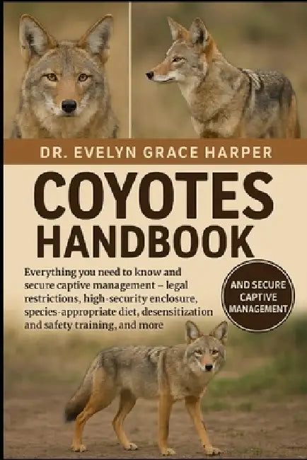 Coyotes Handbook: Everything You Need to Know and Secure Captive Management - legal restrictions, high-security enclosure, species-appropriate diet, d by Evelyn Grace Harper