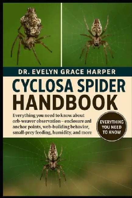 Cyclosa Spider Handbook: Everything You Need to Know About Orb-Weaver Observation - enclosure and anchor points, web-building behavior, small-prey fee by Evelyn Grace Harper