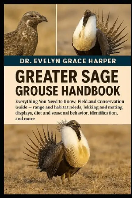Greater Sage Grouse Handbook: Everything You Need to Know, Field and Conservation Guide - range and habitat needs, lekking and mating displays, diet a by Evelyn Grace Harper