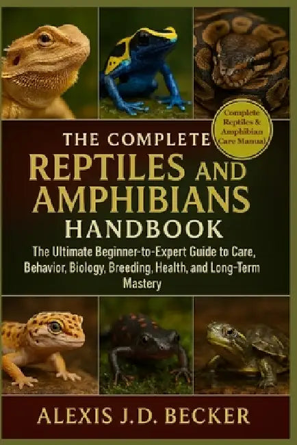 The Complete Reptiles and Amphibians Handbook: The Ultimate Beginner-to-Expert Guide to Care, Behavior, Biology, Breeding, Health, and Long-Term Maste by Alexis J. D. Becker