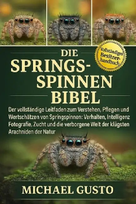 Die Springspinnen-Bibel: Der vollständige Leitfaden zum Verstehen, Pflegen und Wertschätzen von Springspinnen: Verhalten, Intelligenz, Fotografie, Zuc by Michael Gusto
