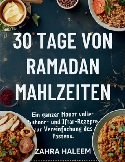 30 Tage von Ramadan-Mahlzeiten: Ein ganzer Monat voller Suhoor- und Iftar-Rezepte zur Vereinfachung des Fastens. by Zahra Haleem