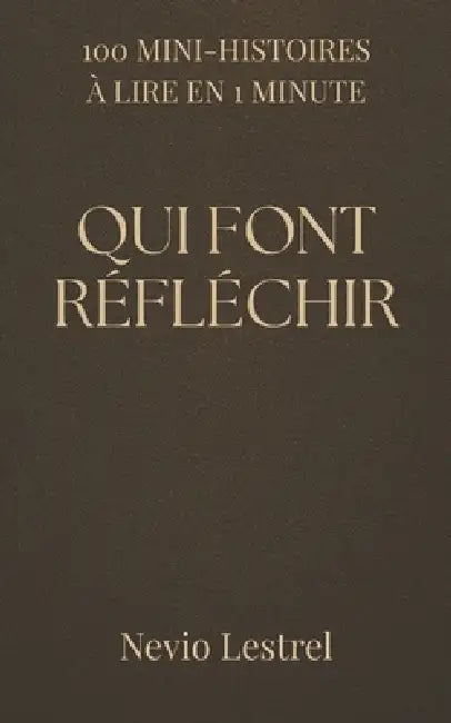 100 Mini-histoires à lire en 1 minute - Qui font réfléchir: 100 instants brefs et profonds qui parlent au coeur by Nevio Lestrel