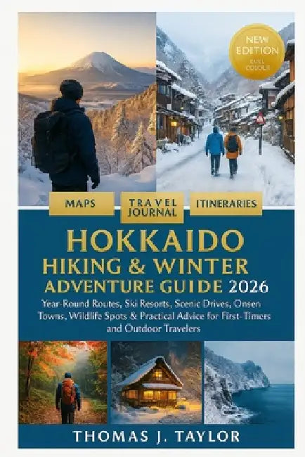 Hokkaido Hiking & Winter Adventure Guide 2026: Year-Round Routes, Ski Resorts, Scenic Drives, Onsen Towns, Wildlife Spots & Practical Advice for First by Thomas J. Taylor