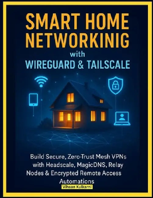 Smart Home Networking with WireGuard & Tailscale: Build Secure, Zero-Trust Mesh VPNs with Headscale, MagicDNS, Relay Nodes & Encrypted Remote Access A by Vihaan Kulkarni