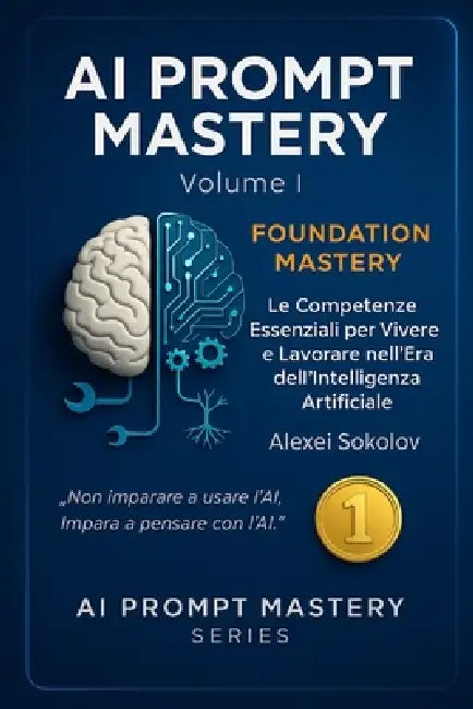 AI PROMPT MASTERY - Volume I - FOUNDATION MASTERY: Le Competenze Essenziali per Vivere e Lavorare nell'Era dell'Intelligenza Artificiale by Alexei Sokolov