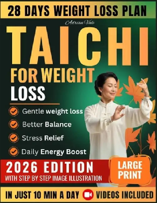 Tai Chi for Weight Loss: 28-Day Gentle Program with 10-Minute Daily Routines Step-by-Step Clear Illustrations and Easy Flows to Boost Metabolism Burn by Adrian Vale