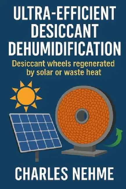 Ultra-Efficient Desiccant Dehumidification Desiccant wheels regenerated by solar or waste heat. by Charles Nehme