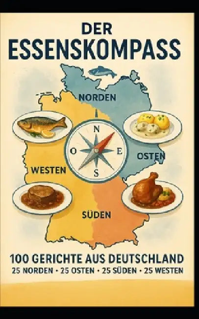 Der Essenskompass Deutschland: 100 traditionelle Klassiker - 25 aus dem Norden, 25 aus dem Osten, 25 aus dem Süden, 25 aus dem Westen (glutenfrei & oh by Thomas Terschluse