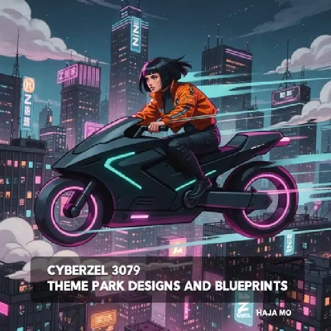CyberZel 3079: Theme Park Designs and Blueprints by Haja Mo
