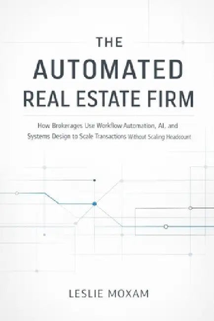 The Automated Real Estate Firm: A Comprehensive Guide: How Brokerages Use Workflow Automation, AI, and Systems Design to Scale Transactions Without Sc by Hayden Van Der Post, James Preston, Alice Schwartz
