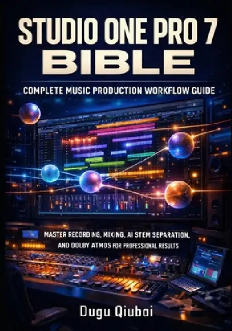 Studio One Pro 7 Bible: Complete Music Production Workflow Guide: Master Recording, Mixing, AI Stem Separation, and Dolby Atmos for Professional Resul by Dugu Qiubai