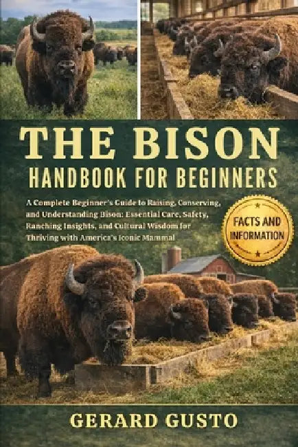 The Bison Handbook for Beginners: A Complete Beginner's Guide to Raising, Conserving, and Understanding Bison: Essential Care, Safety, Ranching Insigh by Gerard Gusto