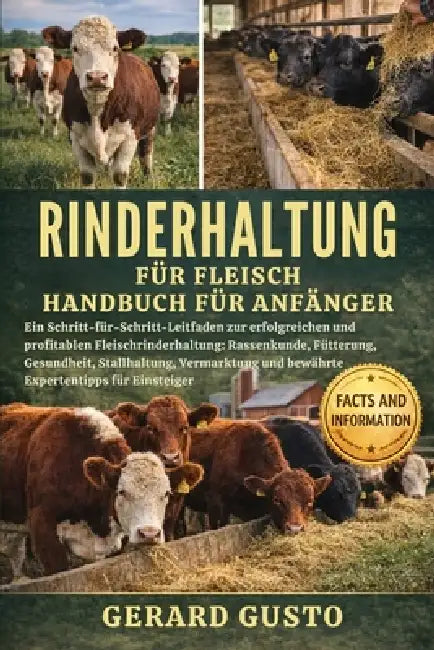 Rinderhaltung Für Fleisch Handbuch Für Anfänger: Ein Schritt-für-Schritt-Leitfaden zur erfolgreichen und profitablen Fleischrinderhaltung: Rassenkunde by Gerard Gusto