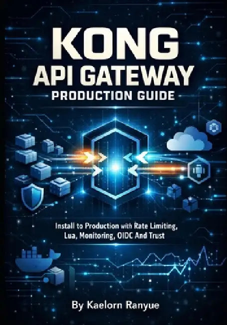 Kong API Gateway Production Guide: Kubernetes, Docker, Authentication, Security Plugins, Service Mesh & DevOps for Cloud APIs: Install to Production w by Kaelorn Ranyue