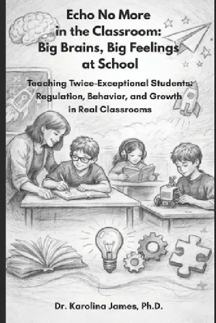 Echo No More in the Classroom: Big Brains, Big Feelings at School: Teaching Twice-Exceptional Students: Regulation, Behavior, and Growth in Real Class by Karolina James