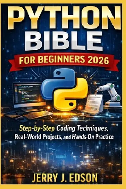 Python Bible For Beginners 2026: Step-by-Step Coding Techniques, Real-World Projects, and Hands-On Practice by Jerry J. Edson