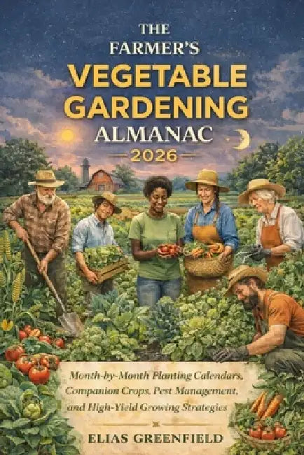 The Farmer's Guide Almanac Vegetable Gardener 2026: Month-by-Month Planting Calendars, Companion Crops, Pest Management, and High-Yield Growing Strate by Elias Greenfield