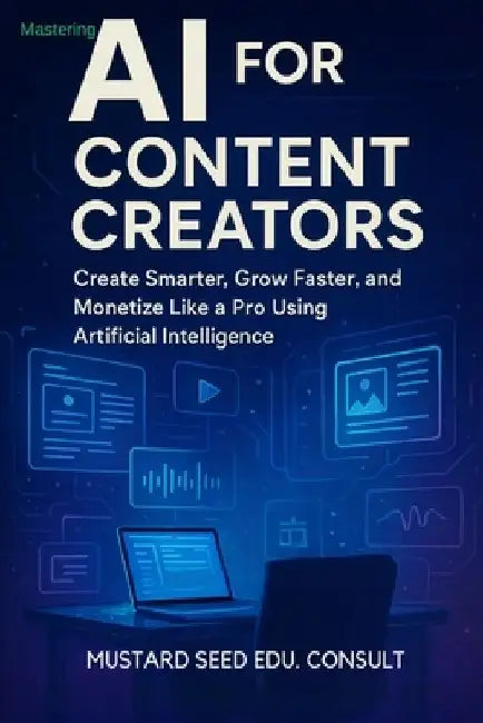 Mastering AI For Content Creators: Create Smarter, Grow Faster, and Monetize Like a Pro Using Artificial Intelligence by Mustard Seed Edu Consult