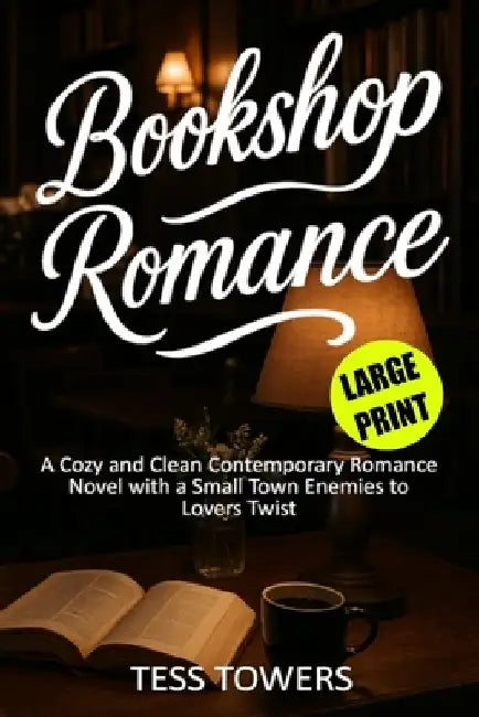 Bookshop Romance Large Print: A Cozy and Clean Contemporary Romance Novel with a Small Town Enemies to Lovers Twist in Easy to Read Large Print by Tess Towers