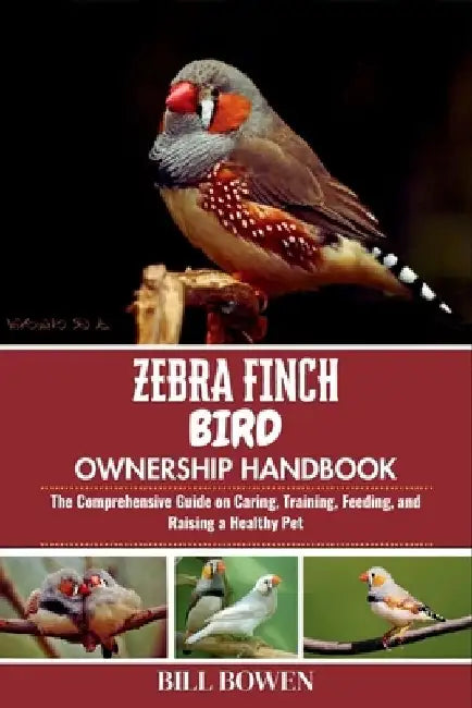 Zebra Finch Bird Ownership Handbook: The Comprehensive Guide on Caring, Training, Feeding, and Raising a Healthy Pet by Bill Bowen