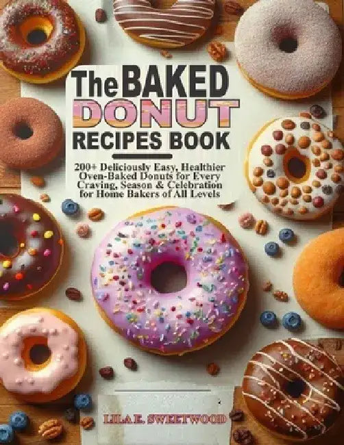 The Baked Donut Recipes Book: 200+ Deliciously Easy, Healthier Oven-Baked Donuts for Every Craving, Season & Celebration for Home Bakers of All Levels by Lila E. Sweetwood