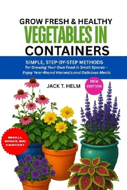 Grow Fresh & Healthy Vegetables in Containers: Simple, Step-by-Step Methods for Growing Your Own Food in Small Spaces - Enjoy Year-Round Harvests and by Jack T. Helm