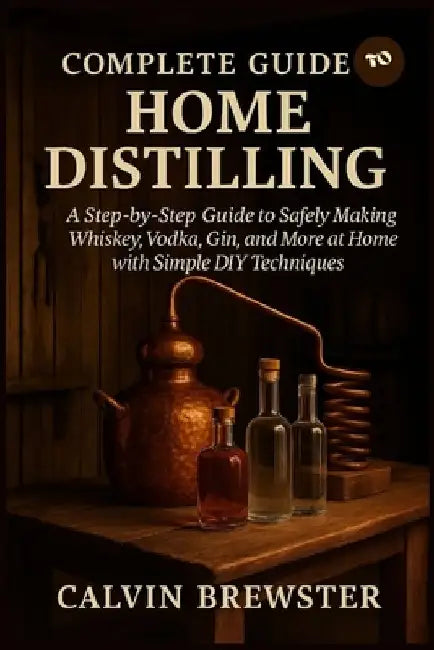Complete Guide to Home Distilling: A Step-by-Step Guide to Safely Making Whiskey, Vodka, Gin, and More at Home with Simple DIY Techniques by Calvin Brewster