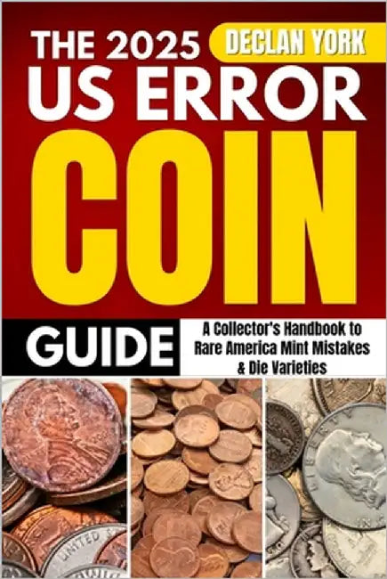 The 2025 U.S. Error Coin Guide: A Collector's Handbook to Rare America Mint Mistakes & Die Varieties by York, Declan