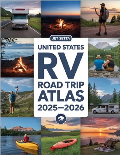 United States RV Road Trip Atlas 2025-2026: Complete Guide with Detailed Maps to Scenic Routes, Campgrounds, National Parks & Hidden Gems Across All 5 by Setta, Jet