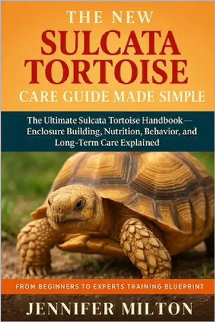 The New Sulcata Tortoise Care Guide Made Simple: The Ultimate Sulcata Tortoise Handbook- Enclosure Building, Nutrition, Behavior, and Long-Term Care E by Milton, Jennifer