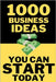 1000 Business Ideas You Can Start Today: No money? No problem. Just 1000 business ideas you can actually use. by Raven, Sam