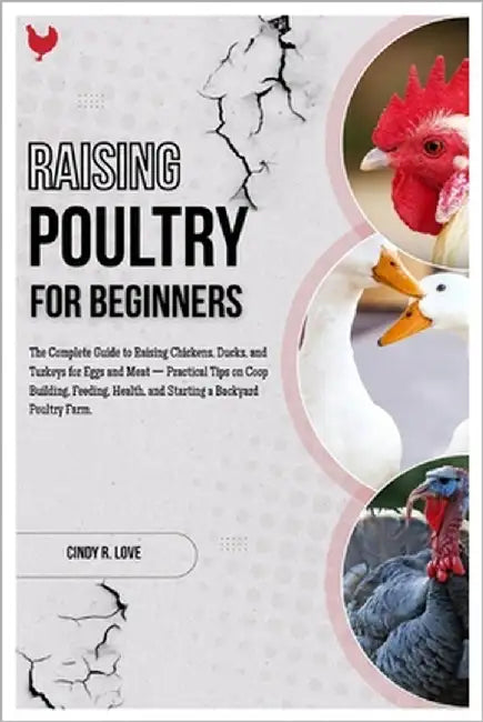 Raising Poultry for Beginners: The Complete Guide to Raising Chickens, Ducks and Turkeys for Eggs and Meat - Practical Tips on Coop Building, Feeding, by R. Love, Cindy